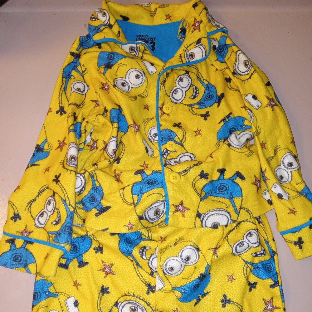 Despicable Me Pajama Set Toddler Size 3t